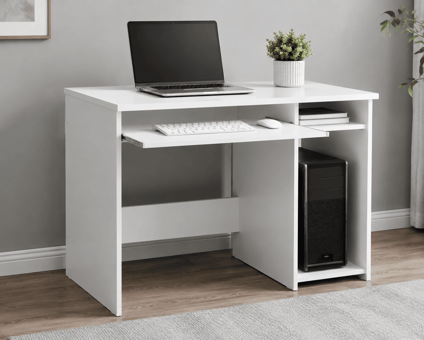 میز کامپیوتر و لپتاپ مدل کامپکت (MDF ضدخش) - تصویر 1